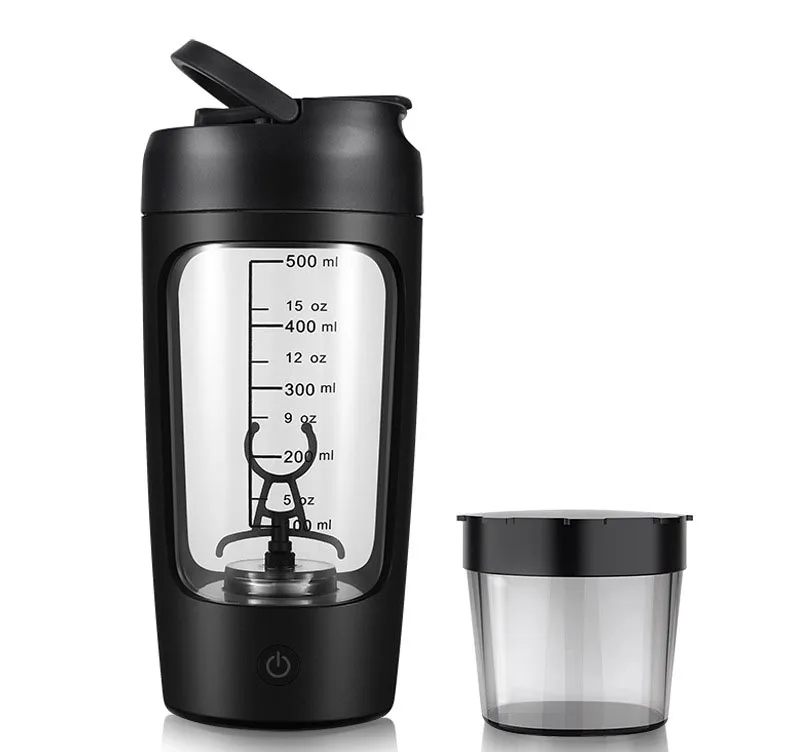 500ml Portable Mixing Cup USB Rechargeable Gym Tritan Material Electric Protein Powder Shaker Shaker