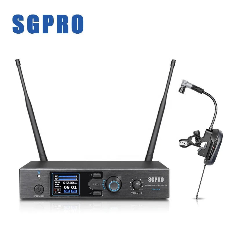 Беспроводной микрофон для саксофона Echo function SGPRO d333 uhf