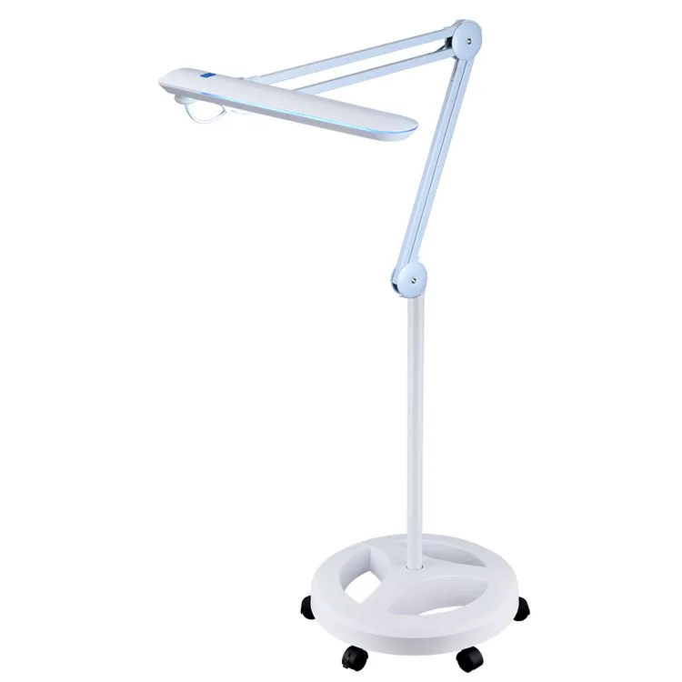 9502LED лампы для салонов красоты, приглушаемая Рабочая лампа, стабильная напольная портативная Напольная Лампа с колесами для ресниц, светодиодная напольная лампа