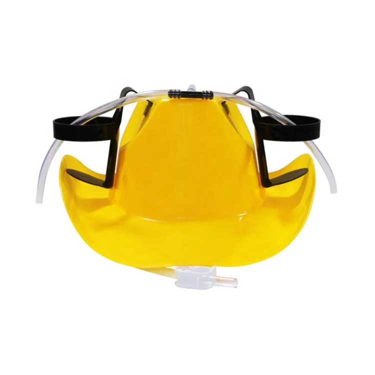 Novelty Beer& Soda Guzzler Drinking Helmet,  Cowboys Drinking Hat with Straw - Fun Party Hat