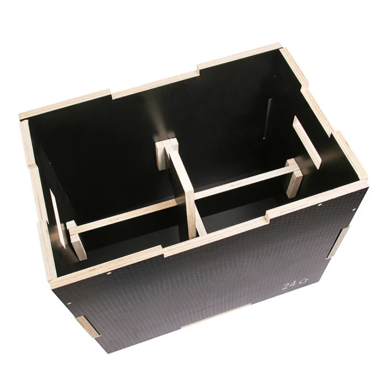 Wholesale Adjustable Anti Slip Wooden Plyo Box with non-slip coating