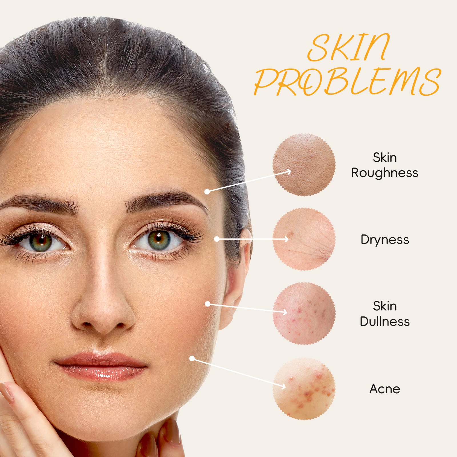 LAIKOU 90g Vitamin C Handmade Bar Soap Essential Oils Reveal Radiance Silky Smooth Skin Soap With Foaming Net