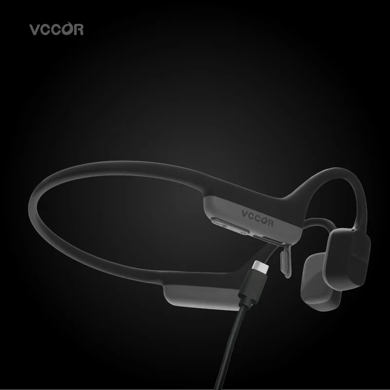 Беспроводные наушники Vccor с открытым ухом и костной проводимостью низкая вибрация без утечки звука IP67 пылезащитные водонепроницаемые