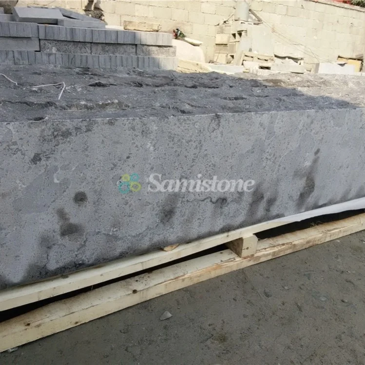 Samistone 2400mmX400X150mm Wholesale Blue Stone Steps For Outdoor Stairs