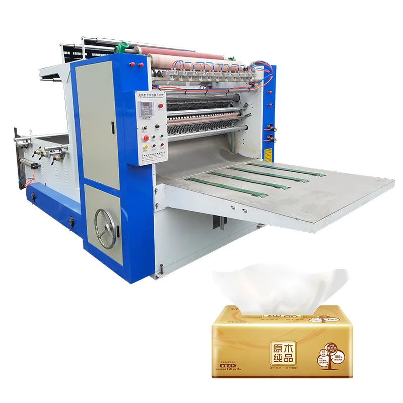 4 lanes facial toilet tissue papers production hine with automatic folding function