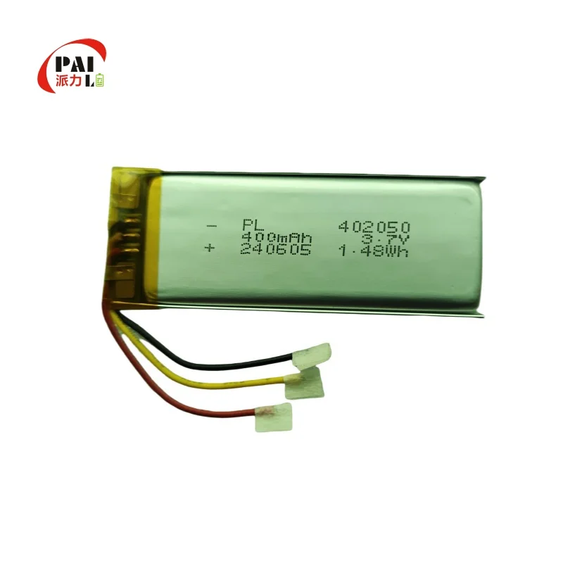 3.7v 400mah 1.48Wh Rechargeable Lithium Polymer Battery 402050 Lipo Pack for Home Appliances Power Tools Toys LCO Anode Material