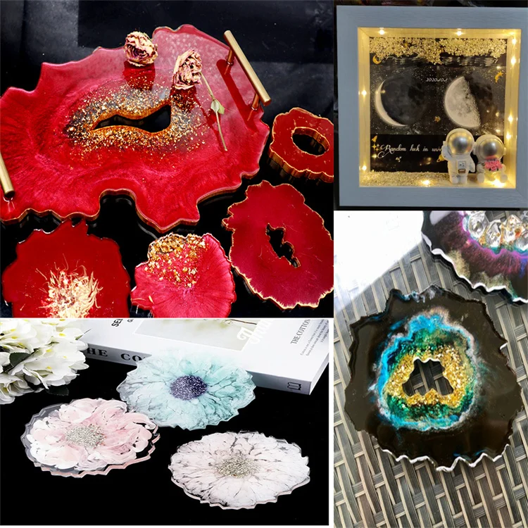 Hisenlee 1 Lb Crushed Glass Irregular Stone Chunky Crystal Sequins For DIY Epoxy Resin Nail Art 2-4MM Embellishment Accessories