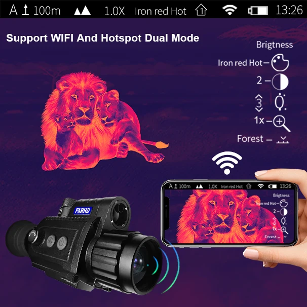 High Quality 640X512 35mm 8x Digital Zoom HD Screen Digital Thermal Imaging Night Vision Hunting
