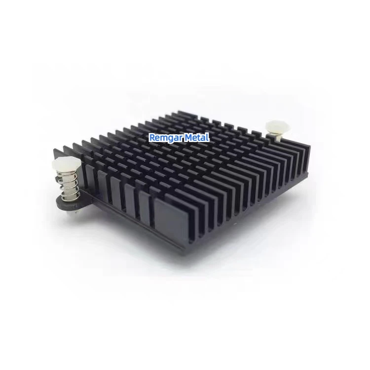 black anodized small size standard extruded heatsink profile electronic extrusion aluminum SMD Boyd TO-263 heat sink