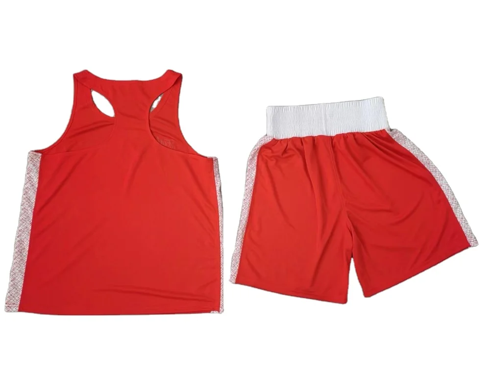 IBA Approved Custom Sports Female Boxing Clothes Professional Mens Boxing Uniforms