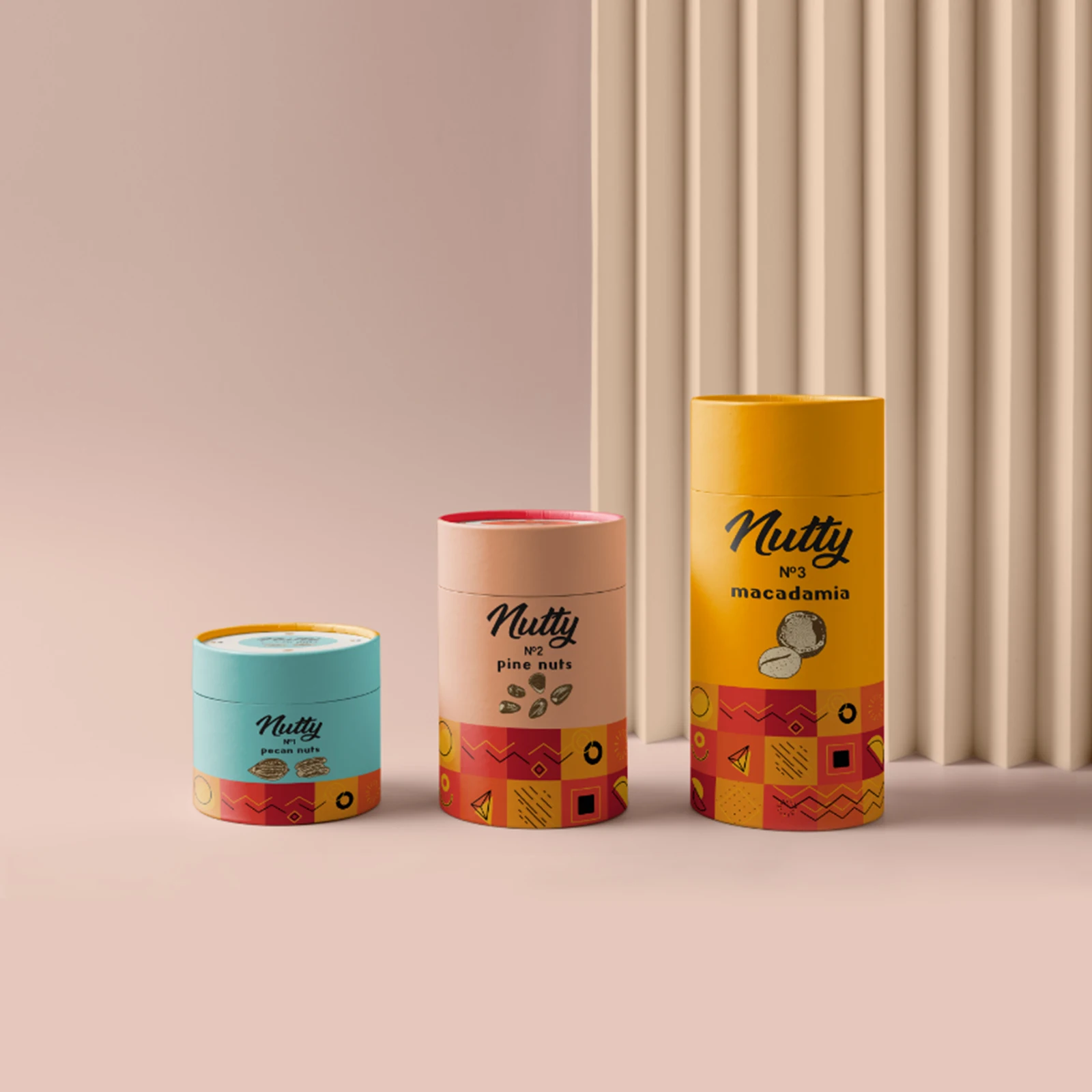 Eco friendly Tea paper tube packaging food grade cardboard cylinder container for tea round box packaging