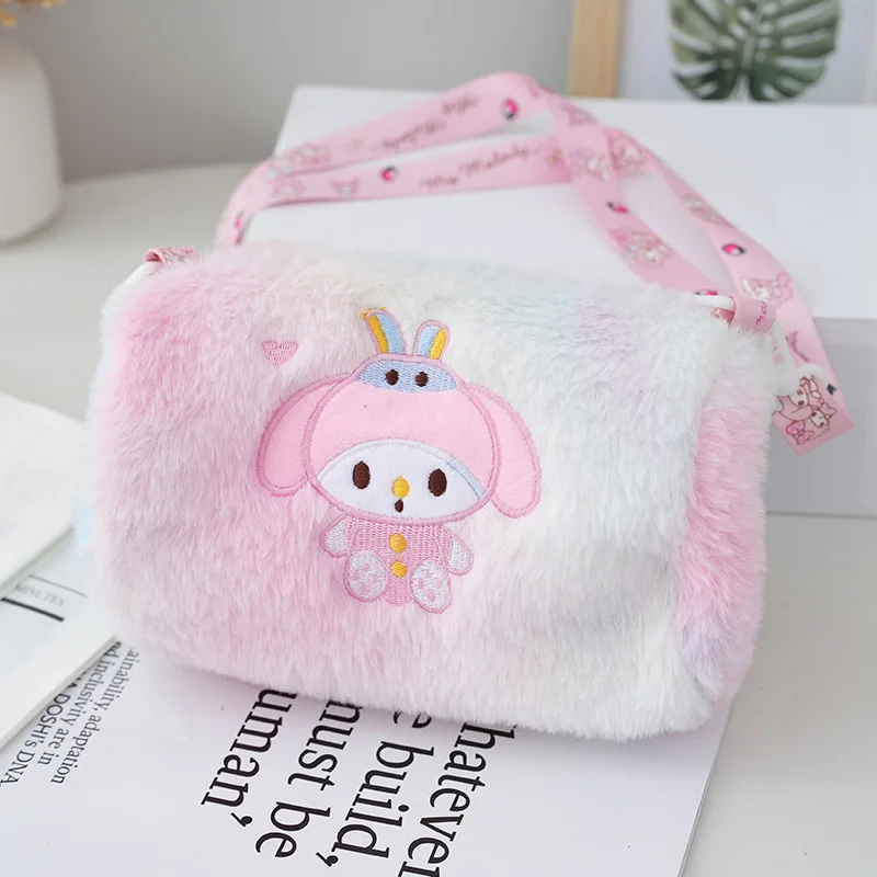 New Tie Dye Adjustable Shoulder Strap Girls Kawaii Bag Cute Cartoon Wallet Purse Anime Shoulder Bag Sanrioed Bag for Girls