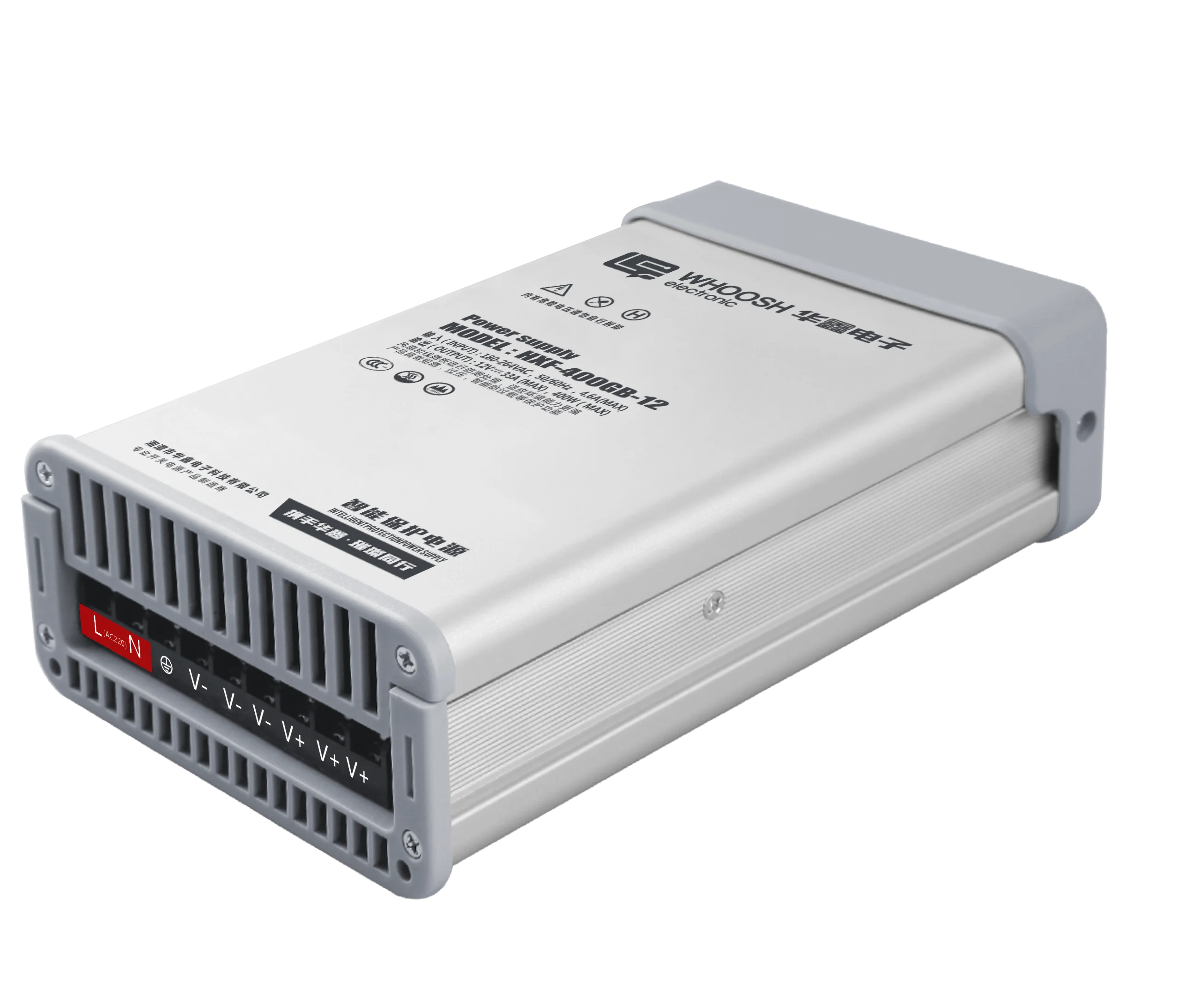 HXF-400GB-24 Новый Интеллектуальный светодиодный наружный трансформатор переменного тока в постоянного 24 В для светодиодного освещения и дисплея 400 Вт непромокаемый источник питания