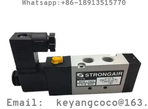 STRONGAIR Solenoid Valve TYPE MPS-3525 1.5-8BAR AC220V DC24V MPS-1525 MPS-3525N-2 MPS-1526 MPS-1530 MPS-2525 Pneumatic Valve