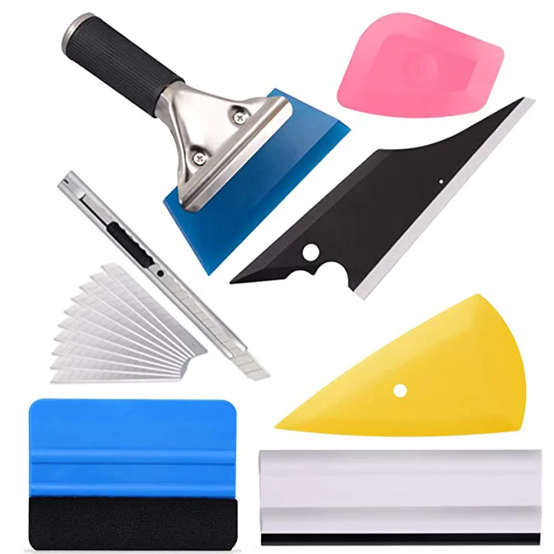 17 Pieces Vehicle Window Tint Tool Kit Car Glass Protective Film Wrapping Installation Set