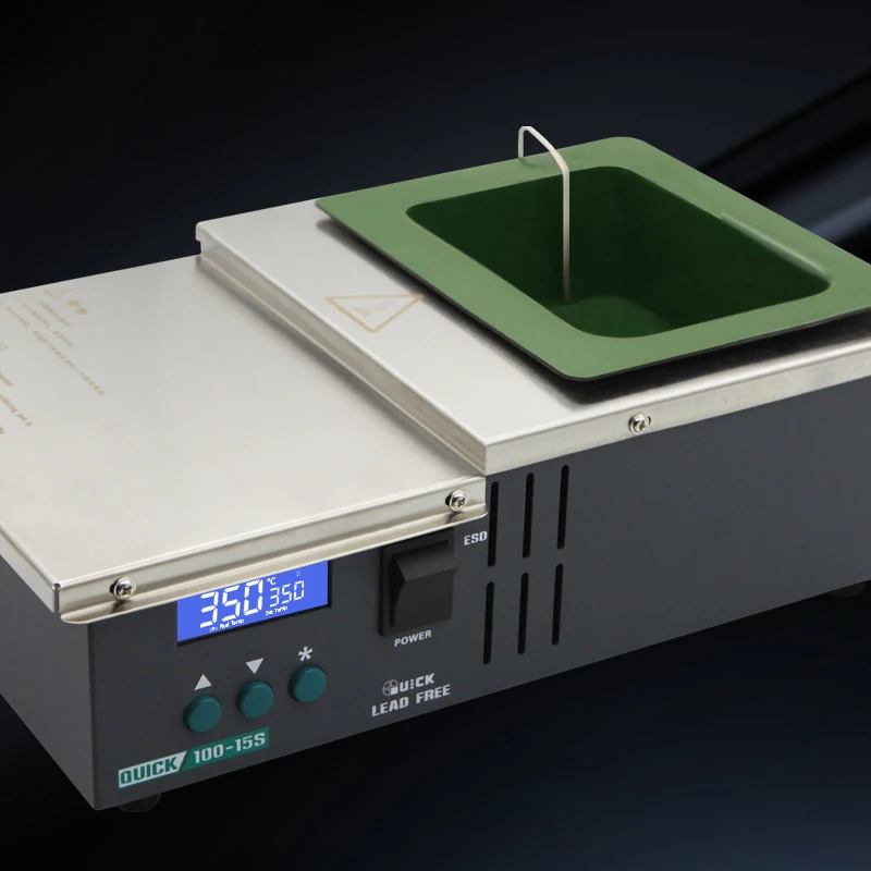 SMT rework Machine PCB soldering iron pot large capacity design solder pot machine 600W Quick 100-15S