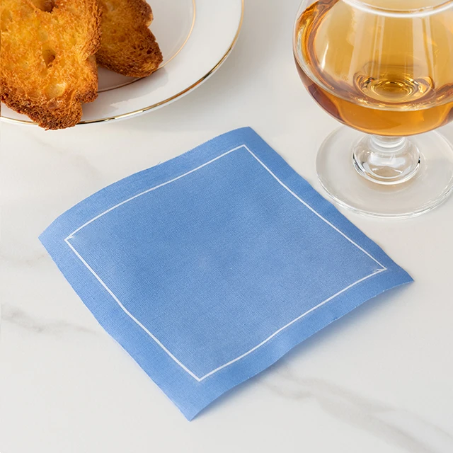Best Cloth Napkins 100% Cotton Woven Like Linen Tear Off Cloth Coaster for Bar Hotel Restaurant
