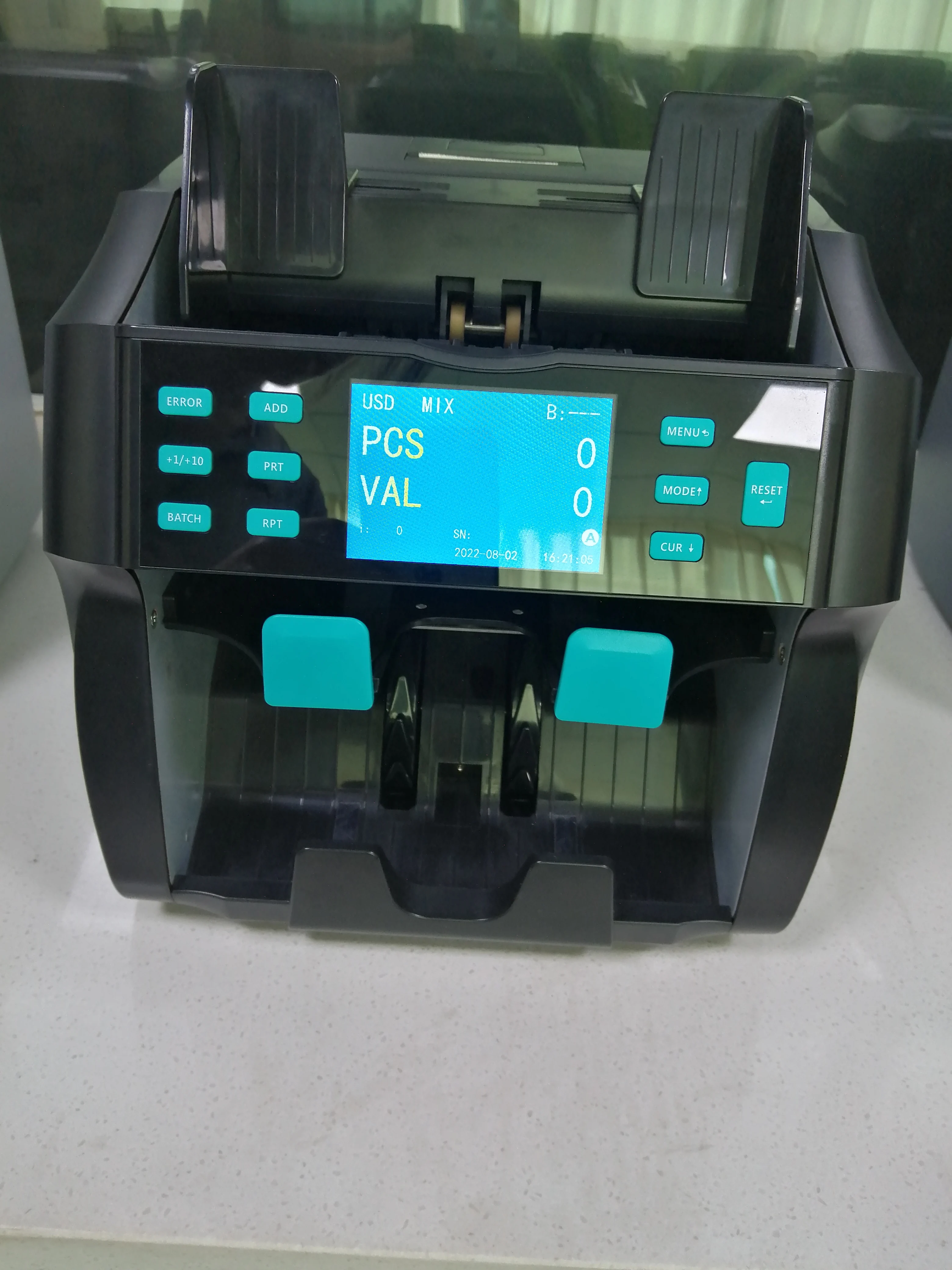 ST-4000 Dual CIS Two Pocket Mixed Denomination Bill Counter Currency Sorter Note Counting Machine