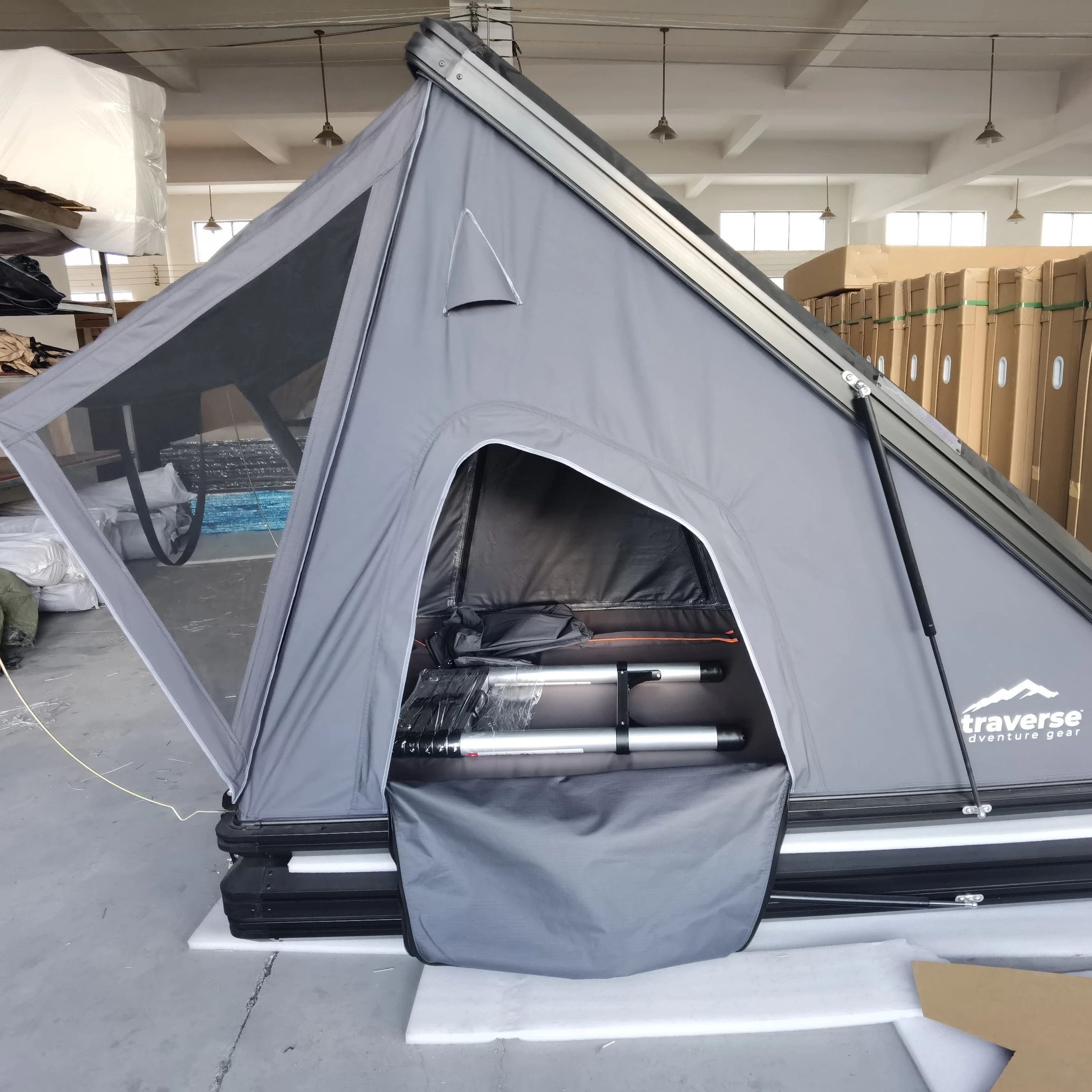 Top-Selling roof tent 4x4 offroad hard shell Roof Top Awning Tent with rack for camping