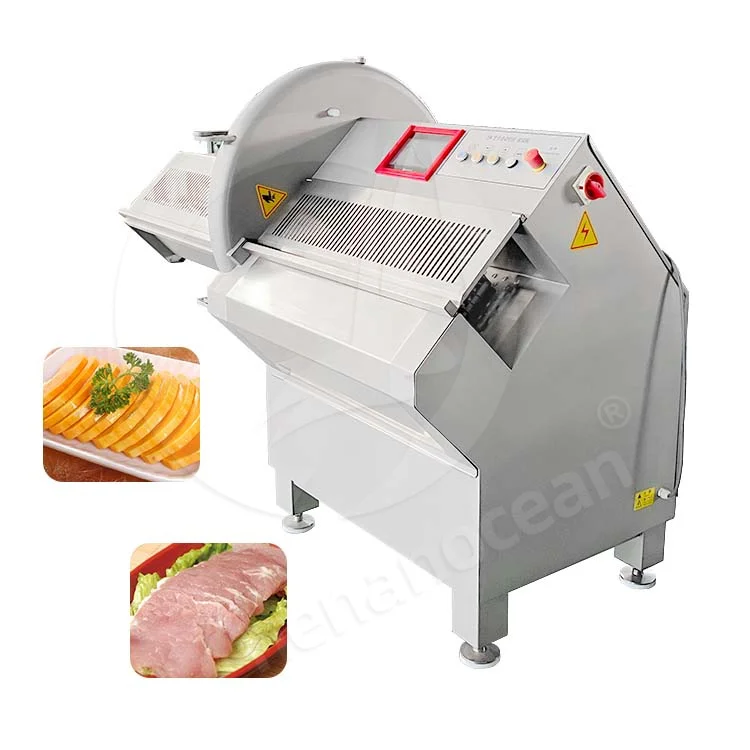 OCEAN Frozen Bacon Slice Machine Automatic Sausage Pork Meat Slicer Machine Beef Jerky Cut Machine