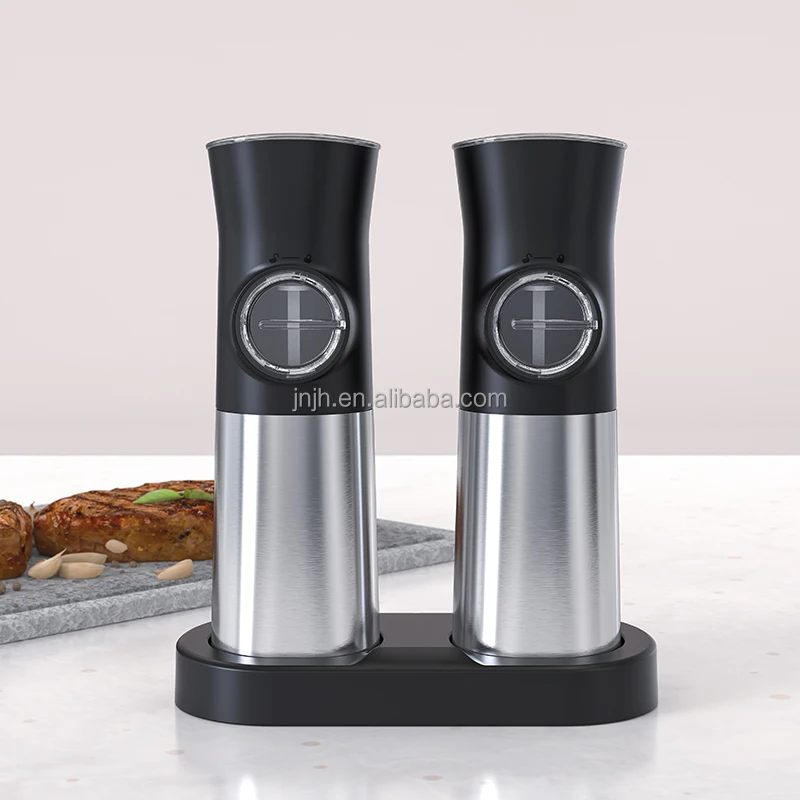 New Gravity Electric Salt and Pepper Grinder Black Battery Salt and Pepper Grinder