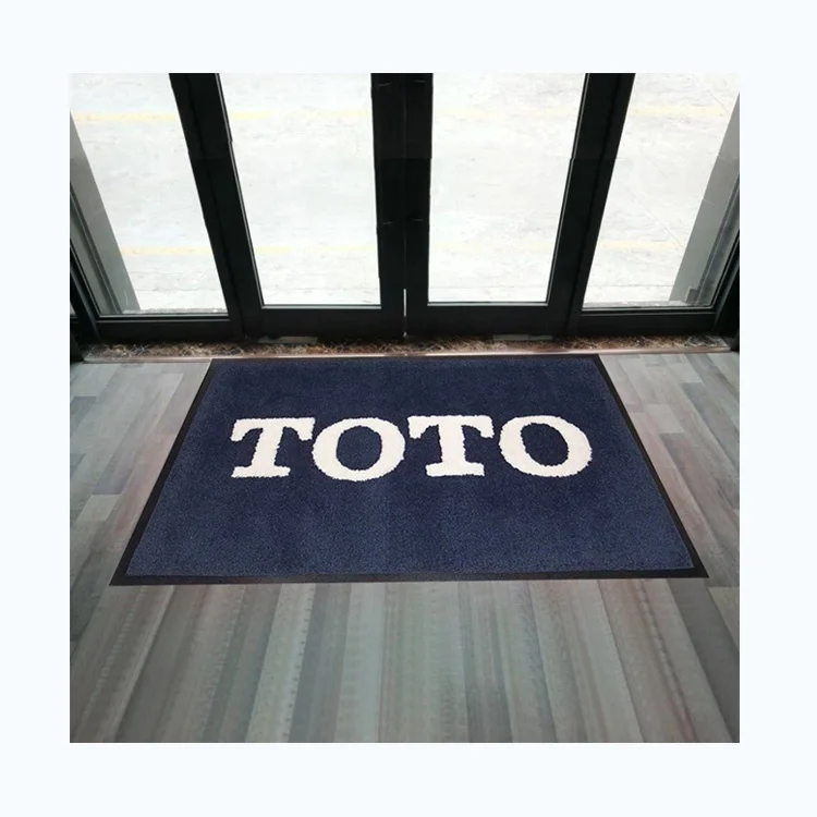 Custom Rug Anti-slip Custom Nylon Carpet Printed Rubber Logo Outdoor Nylon Mat for Home Use