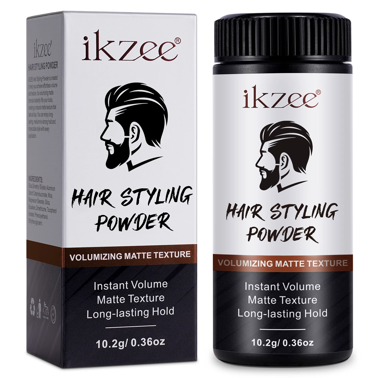 IKZEE hair texture powder long iasting hold matte texture hair volume powder 10g wholesale hair styling powder for men