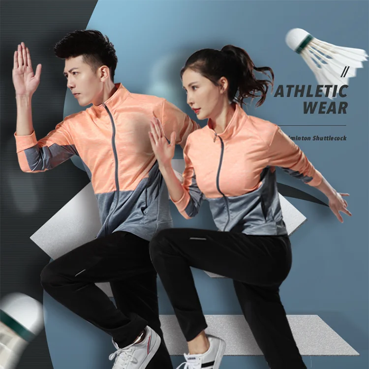 mens sportswear Custom  badminton wear Tennis volleyball football jersey Breathable quick drying T-shirt sport wear clothing