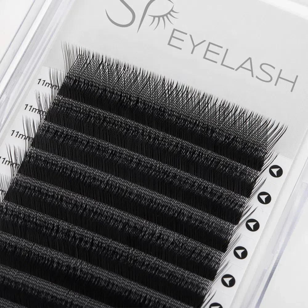SP EYELASH Soft Matte Volume Lashes 3DW 5DW 8DW YY W Shaped Lashes Natural Russia Black Eyelash Extension