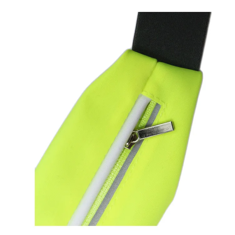 QQgift 2024 New OEM Custom LED Flash Gym Workout Exercise Bike Outdoor Fanny Pack Unisex Pouch Adjustable Waist Running Belt