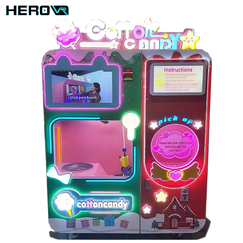 Коммерческая карта HEROVR Qr Payment Android App Control пользовательский дизайн монеты Детские торговые автоматы небольшие закуски