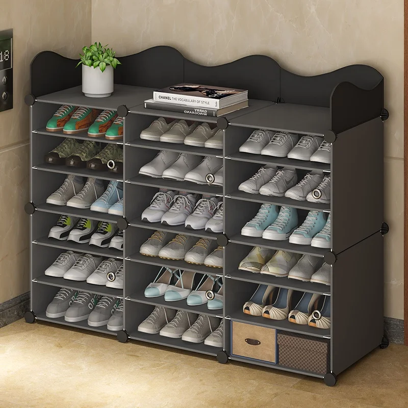 New trends plastic shoe rack oranizers hot selling zapateras de plastico adjustable shoe display racks