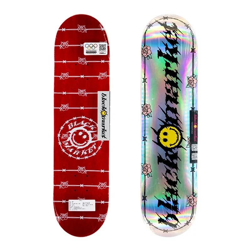 skateboard Canadian maple wood professional cruiser fish skate board deck completes high quality foil graphics pro boards