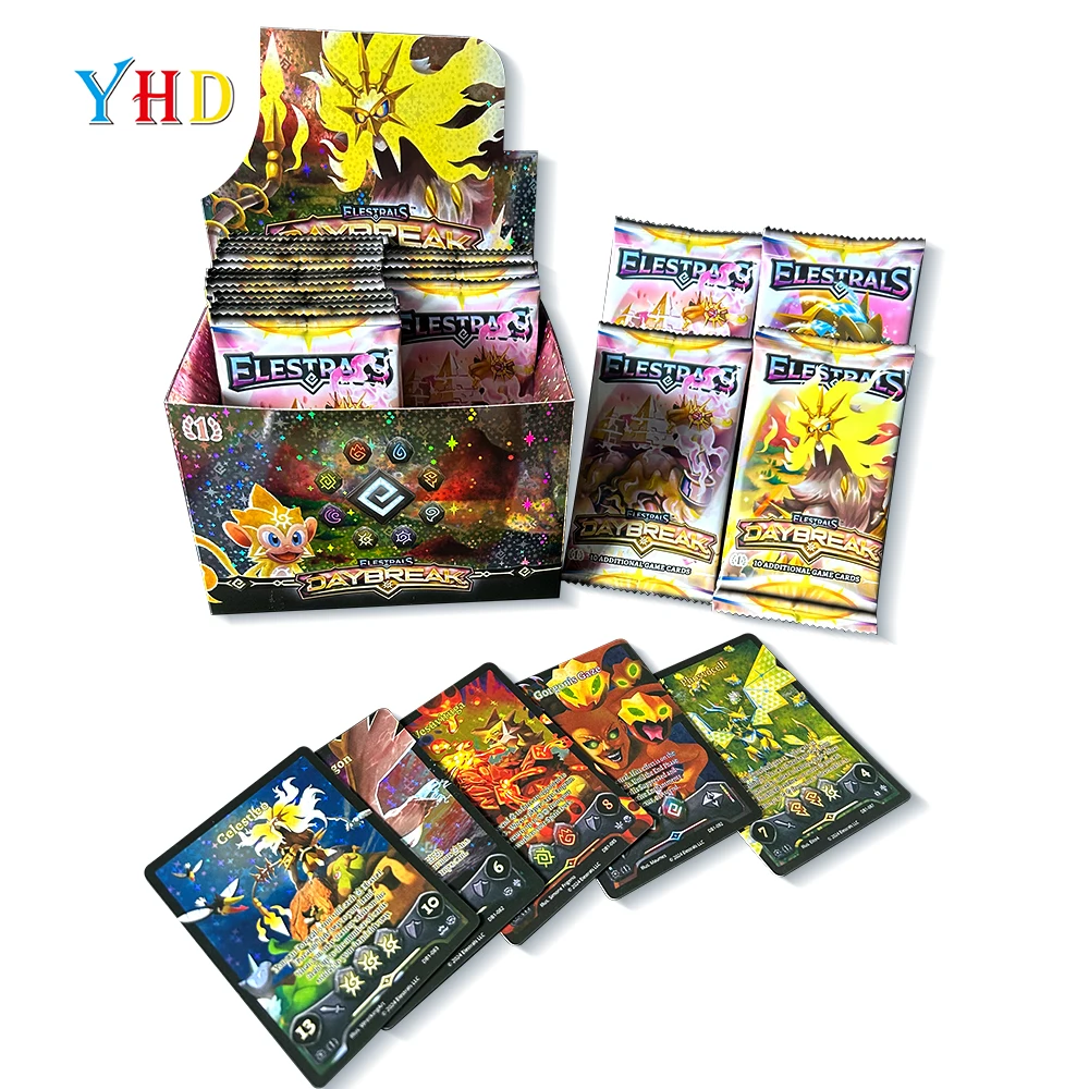 Пользовательские торговые карточки печать голографических карт фольга Упаковка бейсбольные в бустерной сумке и коробке