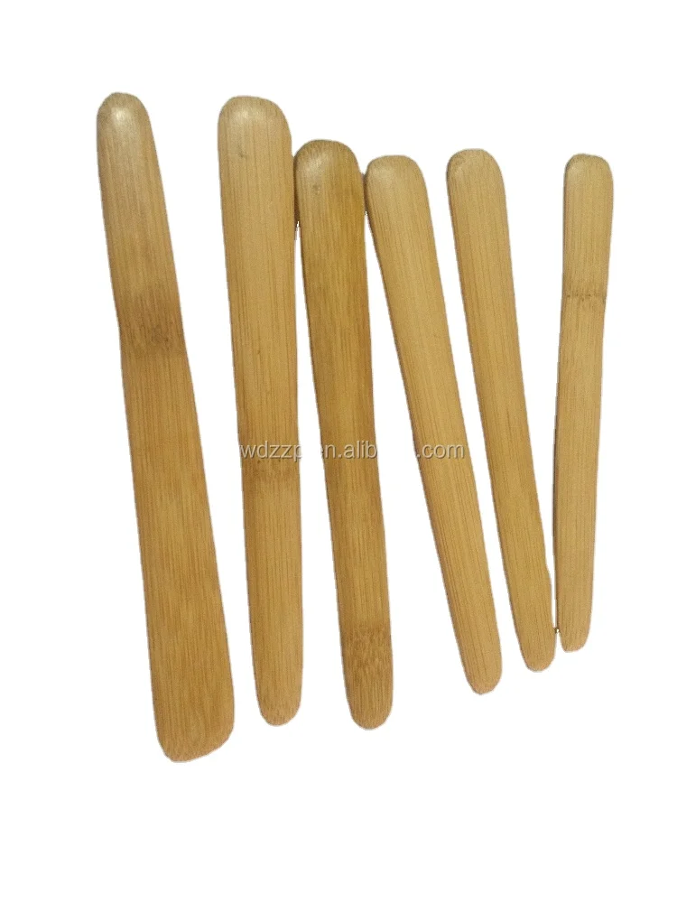 Eco-friendly bamboo ladle for spreading jam mini butter spatula bamboo kitchen tools for sale