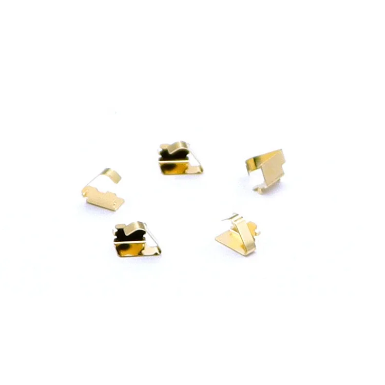 sheet metal stamping stainless steel nickel plated SMD EMI battery spring