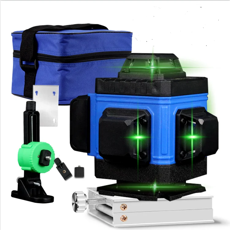16 Self-leveling Green Laser Level with 4D Cross Line Nivel Auto Rotary and Functional Lazer