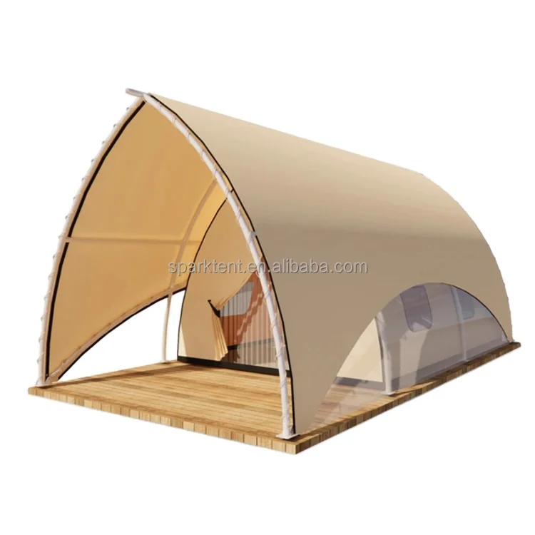 Outdoor Waterproof Sailing Shape Restaurant Tent Camping Safari Tent for Resort