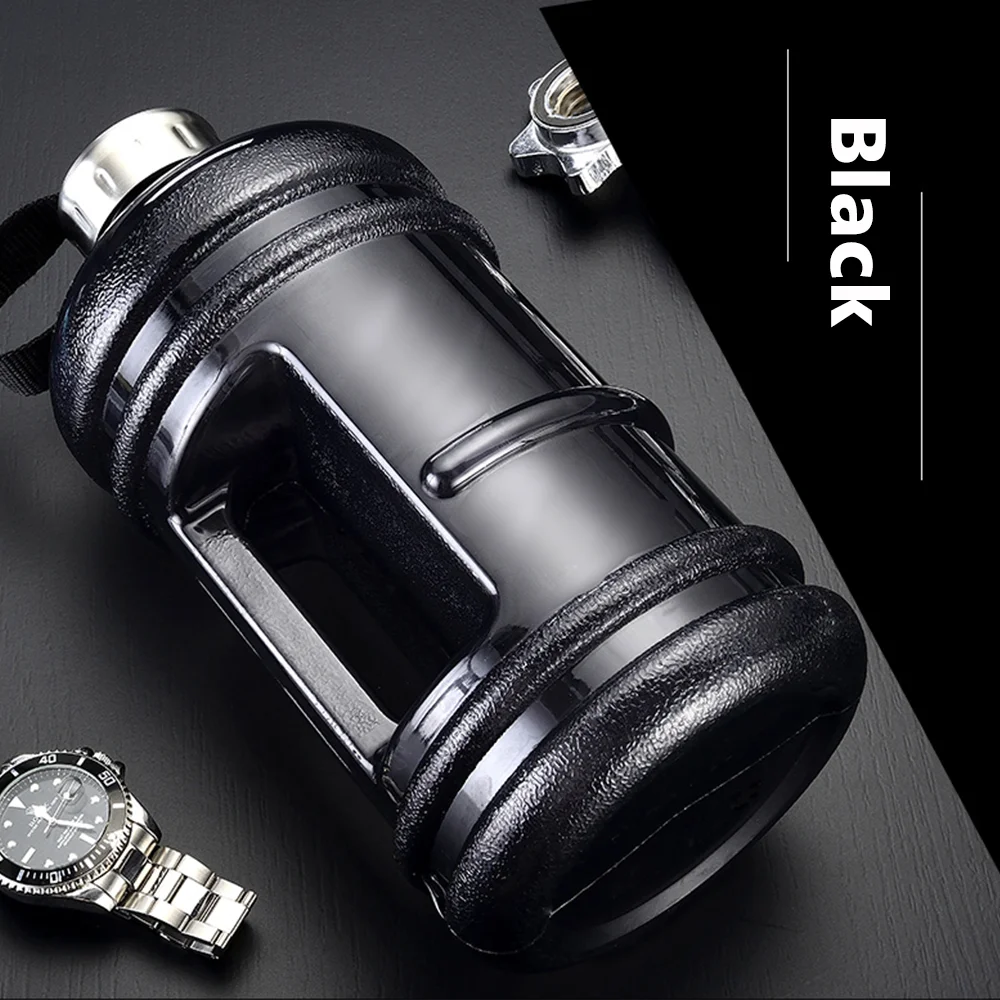 2.2 L 1 Gallon Hot Sale Plastic Sports Water Bottle BPA Free Gym Jug Custom Logo Fitness Gallon Pots