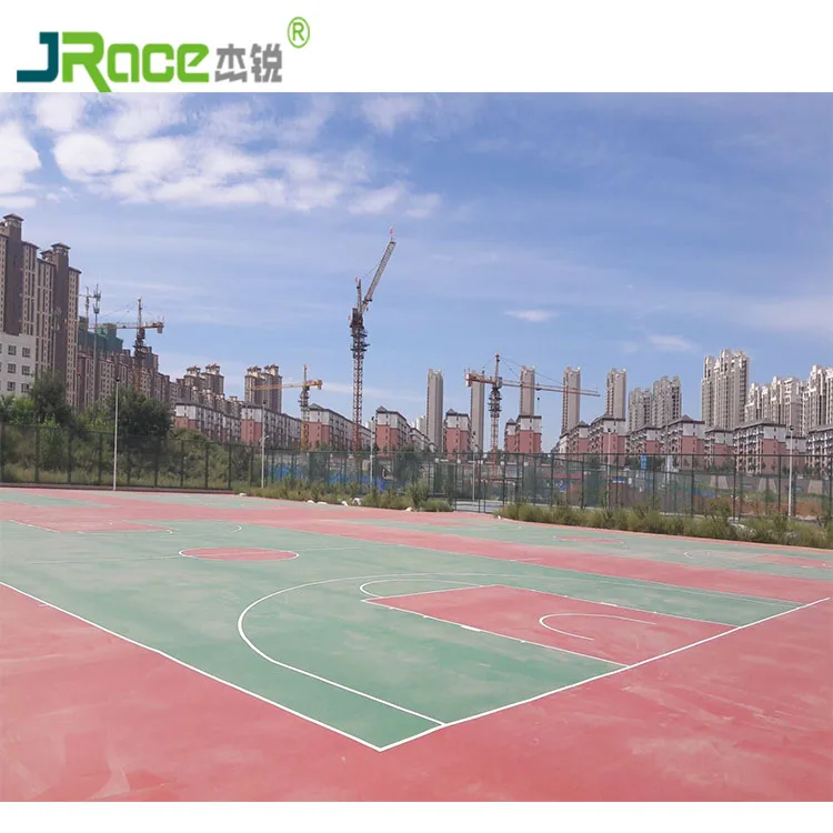 Various Thickness Available Silicone PU Sports Floors Plastic Floor Covering For School Playground