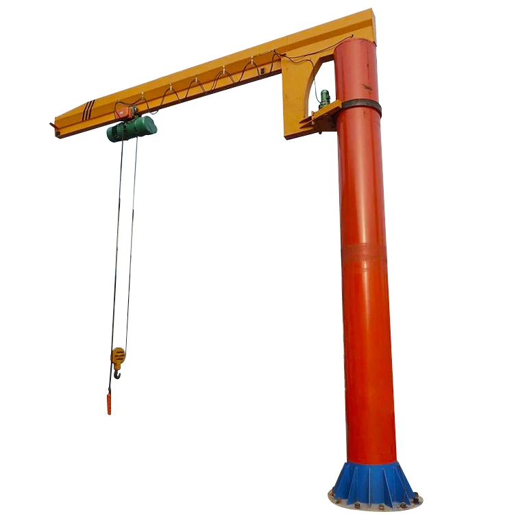 360 degree rotating floor mounted pillar hoist small jib crane 500kg 1ton