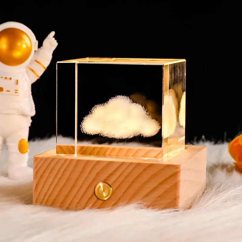Хрустальные кубики с 3D-гравировкой