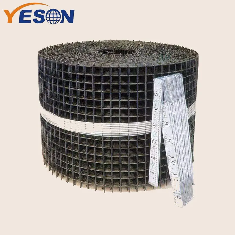 1/2x1x2, оцинкованная черная, с виниловым покрытием, сварная проволочная сетка, рулон для солнечной сетки