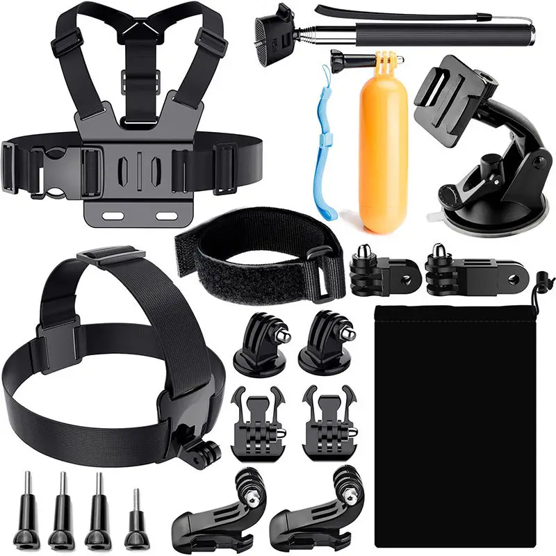 HONGDAK Wholesale Sets for Go Pro Camera accessories kit set Camera accessories set /pack for Gopro Hero 12 11 10 9 8 7 6 5