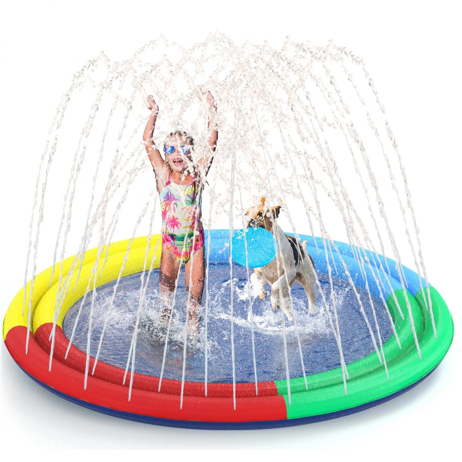 Portable Dogs Swimming Pool Bathtub Thickened Non-Slip Pet Outdoor Summer Fun Water Play Toys