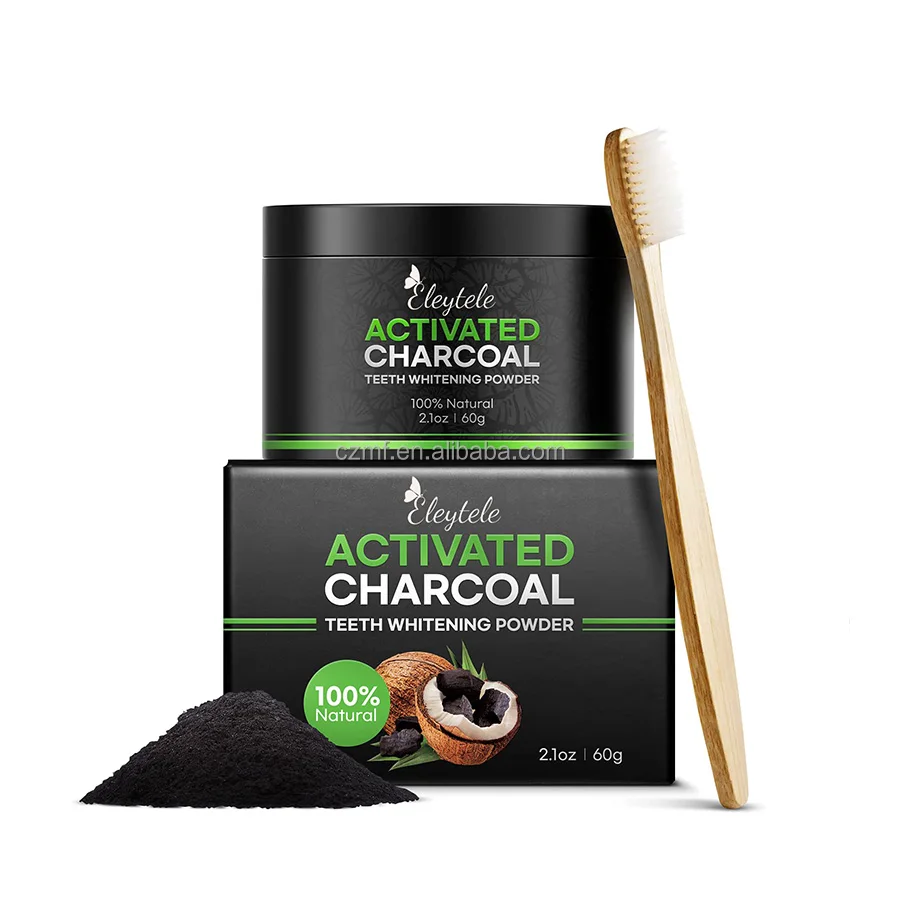 Private Label Beauty Personal Care Oral Teeth Whitening 100% Natural Oral Care Activated Organic Natural Teeth Charcoal Powder