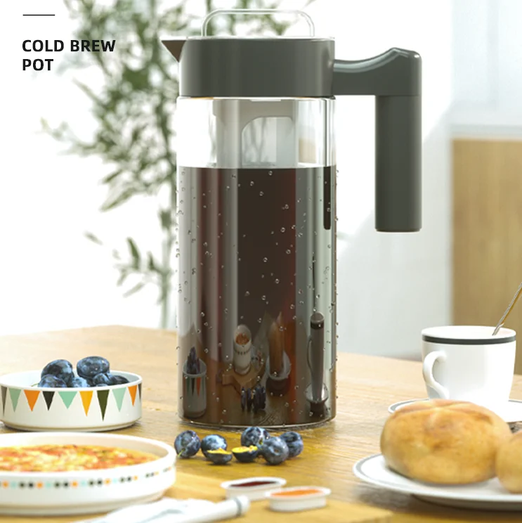 Pour Over Glass Ice Cold Glass Cold Brew Coffee Bottle Portable Coffee Maker Drip Tower For Iced Coffee