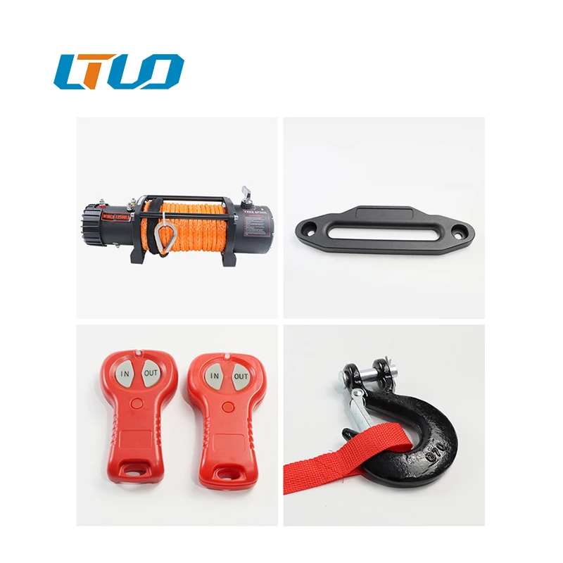 China manufacturer fast speed variable speed 12v 2000 lbs electric winch for sale