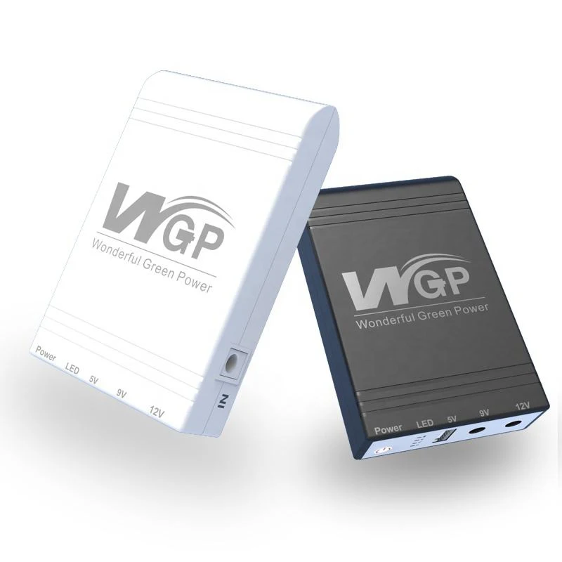 WGP Mini Ups Small Size Multi Output DC Online 5v 12v Router Ups for Modem 8000mah 12000mah Uninterruptible Power Supplies