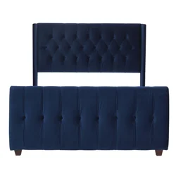 Bedroom Furniture Upholstered Queen-Size Platform Bed With Button-tufting